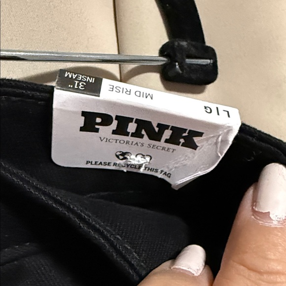 PINK Black Cargo Pants NWT - Picture 6 of 11